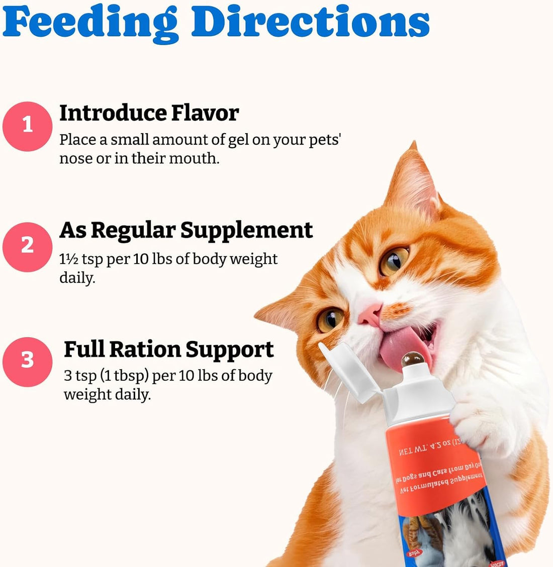 3 Pack Bovine Colostrum Nutrical Gel for Dogs & Cats,Support Appetite