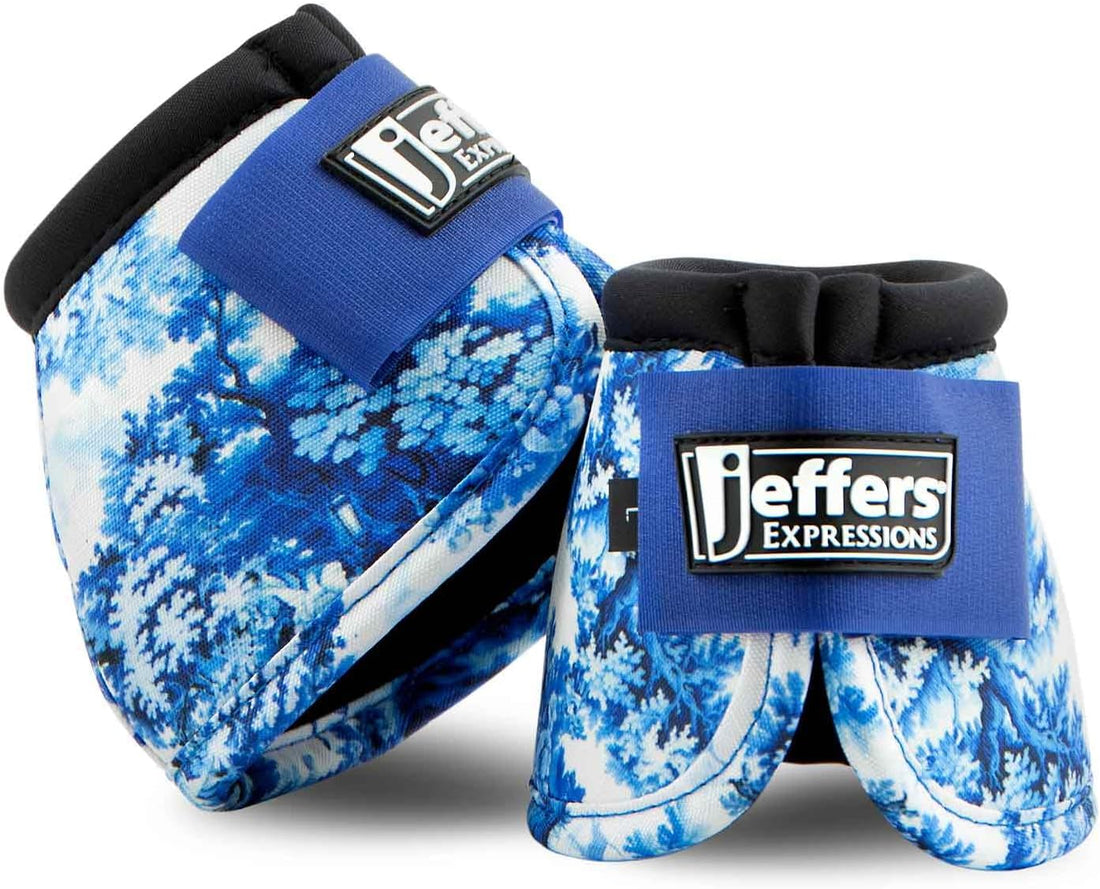 Jeffers Equine No Turn Bell Boots for Horses, Pair, Medium