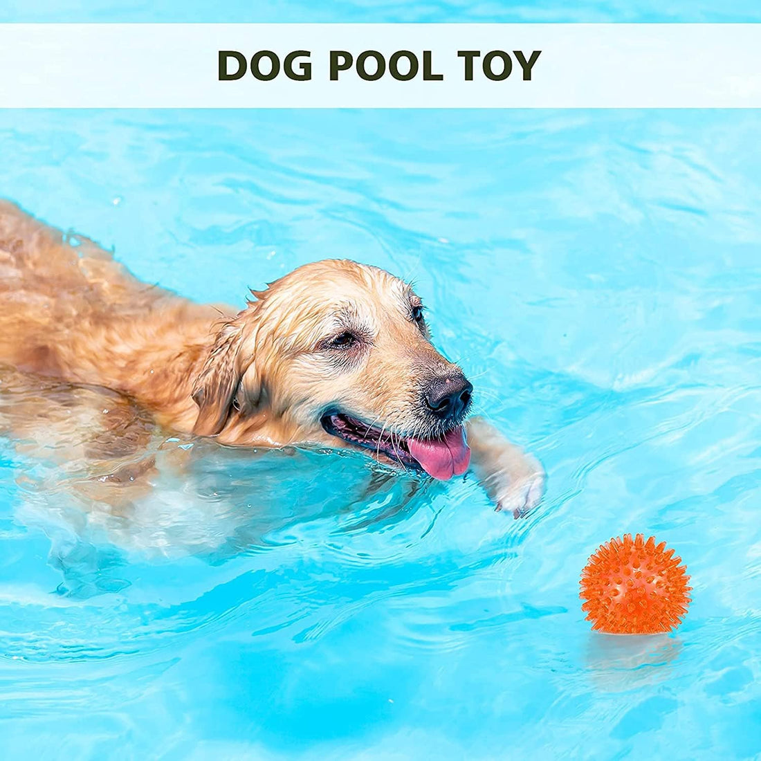 petizer 6 Pack 2.5” Squeaky Dog Toy Balls, Floating Dogs Pool Balls