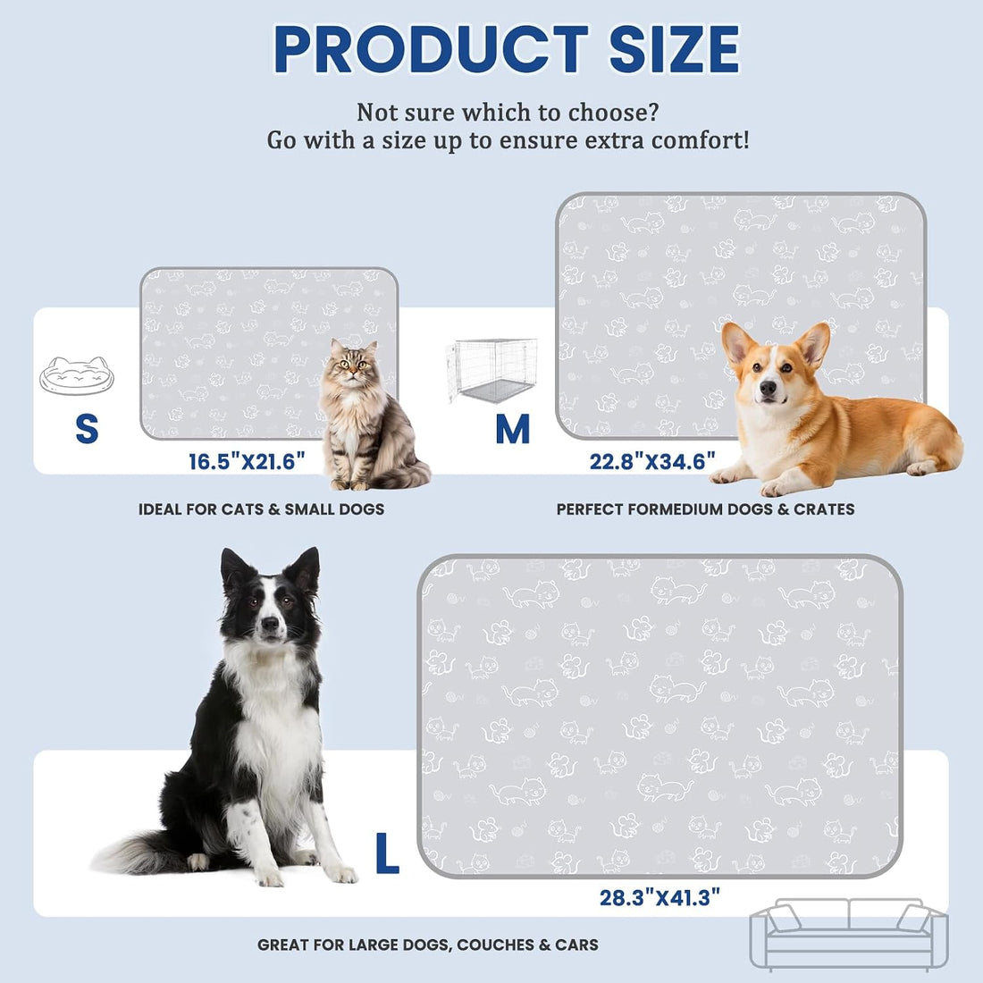 SUPRIY Dog & Cat Cooling Mat with Bandana