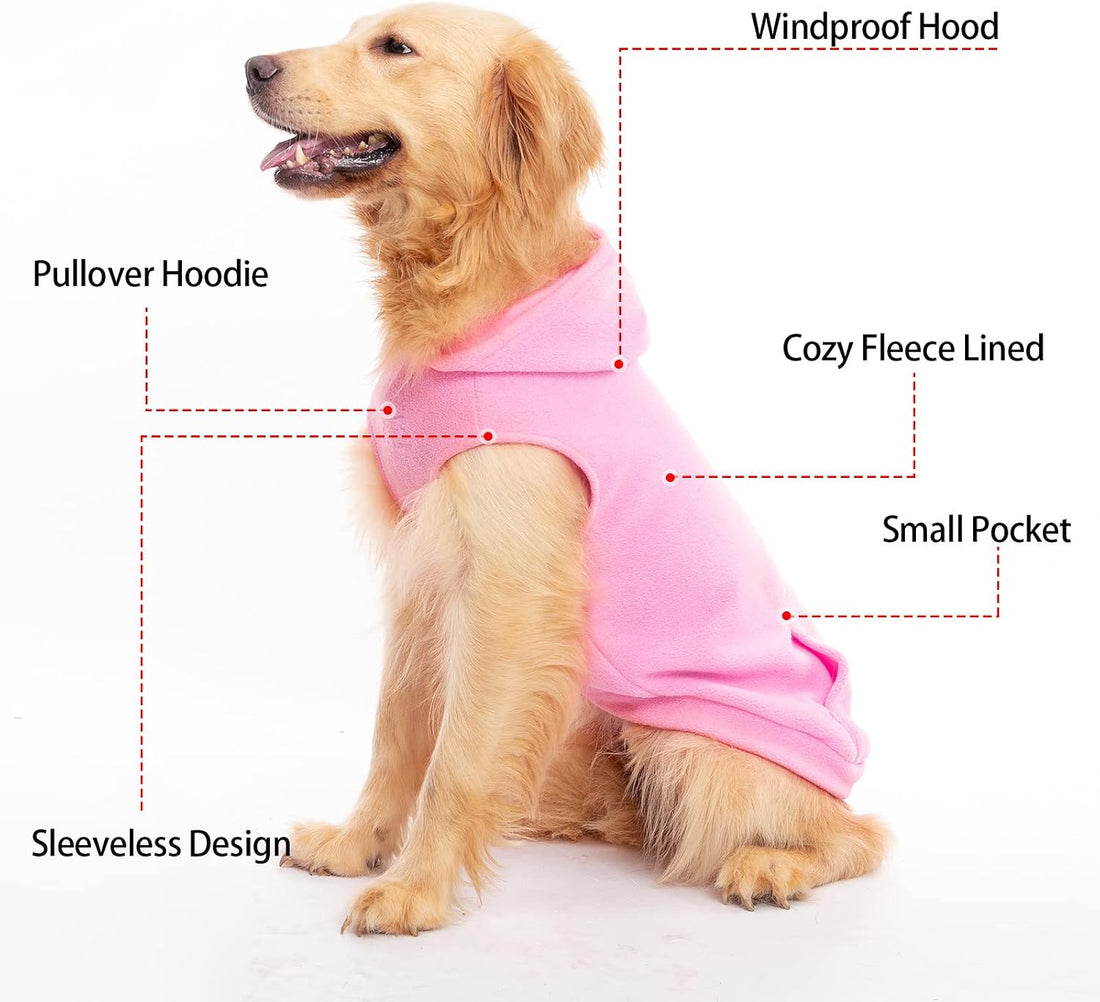 EXPAWLORER Dog Hoodie Fleece Sweater Vest