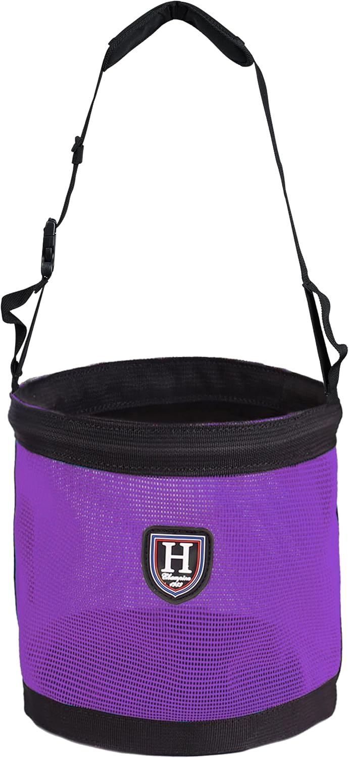 Harrison Howard Horse Muzzle Feed Bag, Breathable Mesh Grain Feed Bag