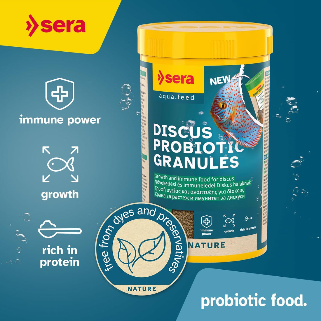 Sera Discus Prob Granules 4 oz | Discus Fish Food with Probiotics