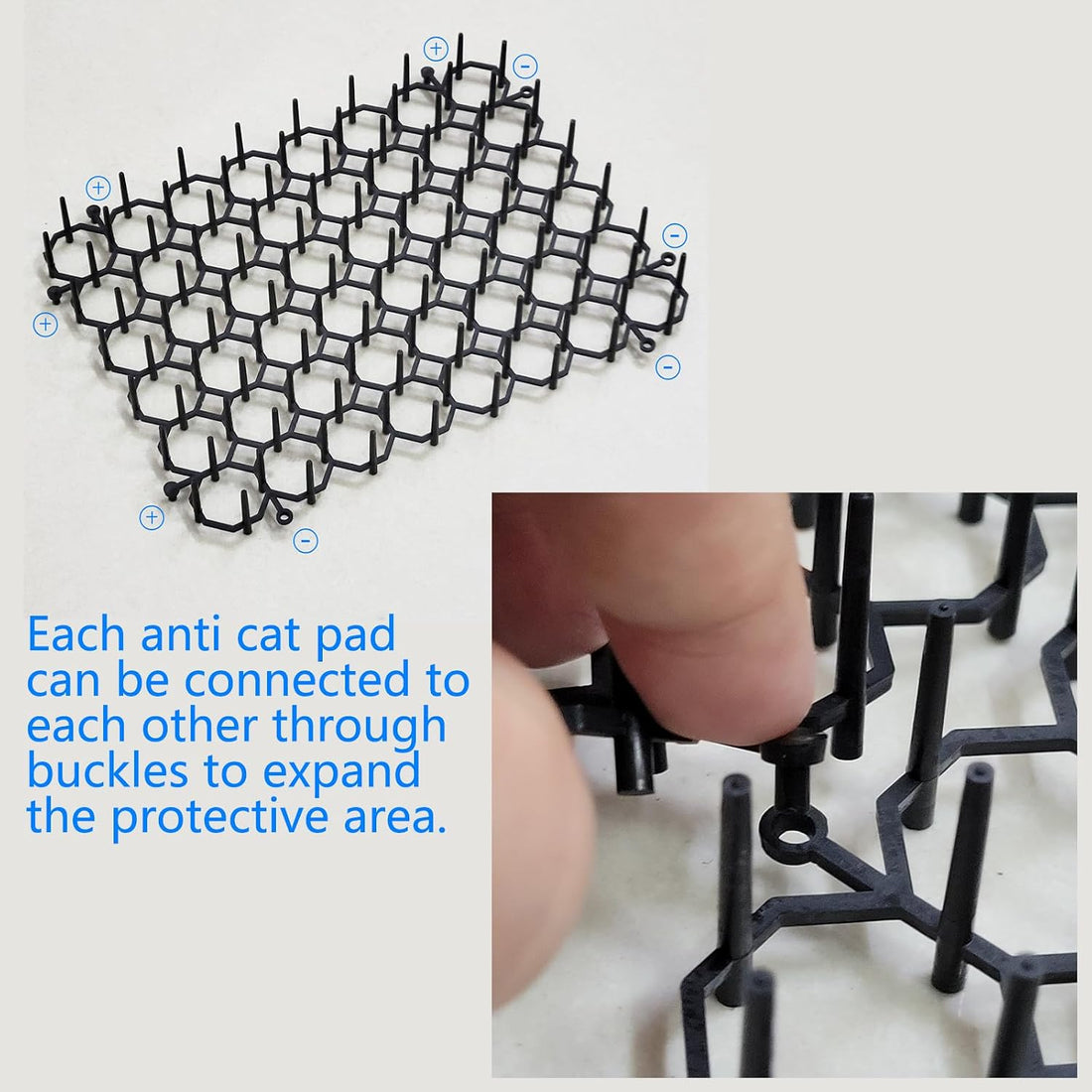 Cat Dog Deterrent Scat Mat with Spikes 24 Packs 8x6 in