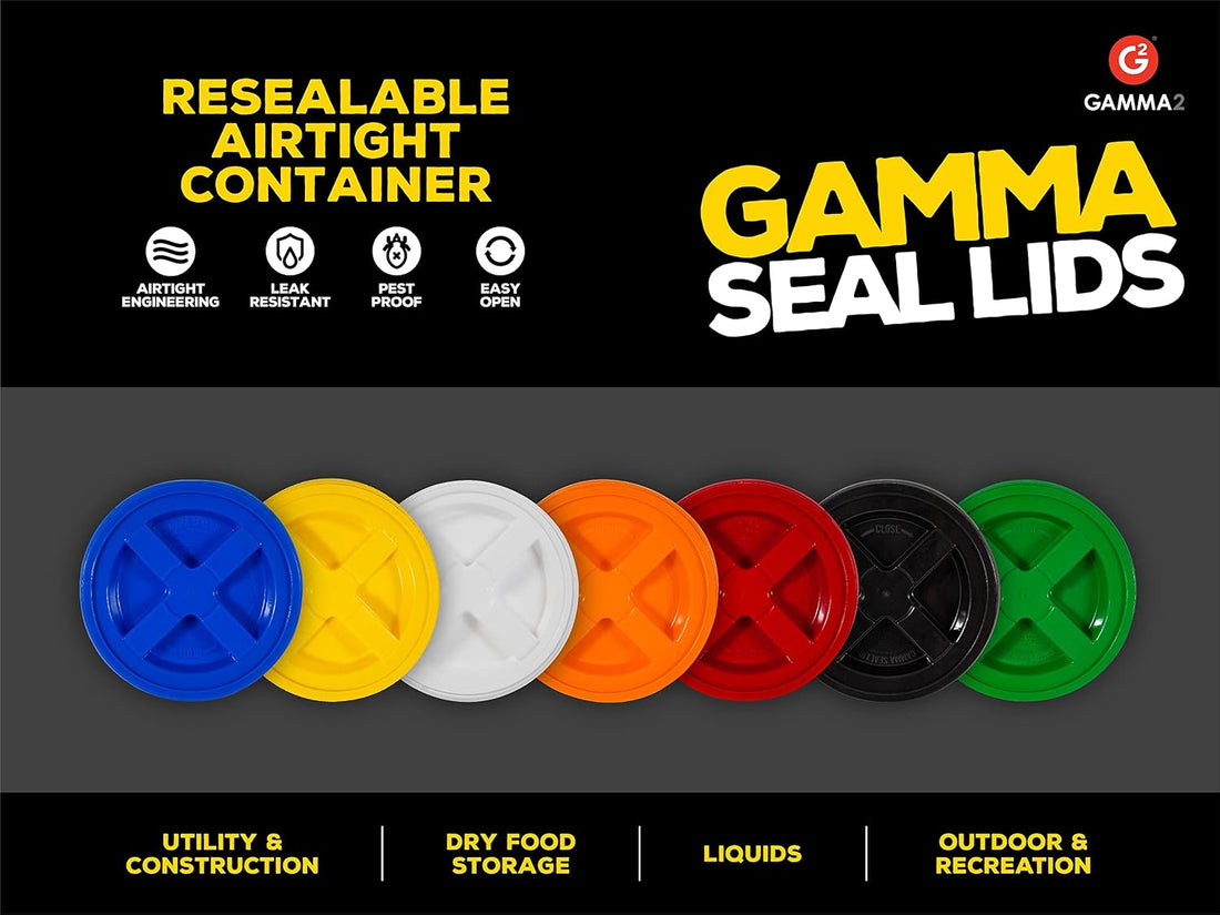 Gamma2 Gamma Seal Lid for Utility Buckets - Fits 3.5, 5