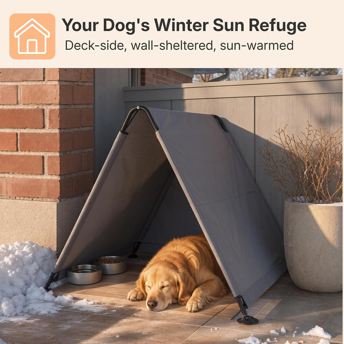 Veehoo Extra Large Dog Tent Outdoor, Weatherproof Shade House