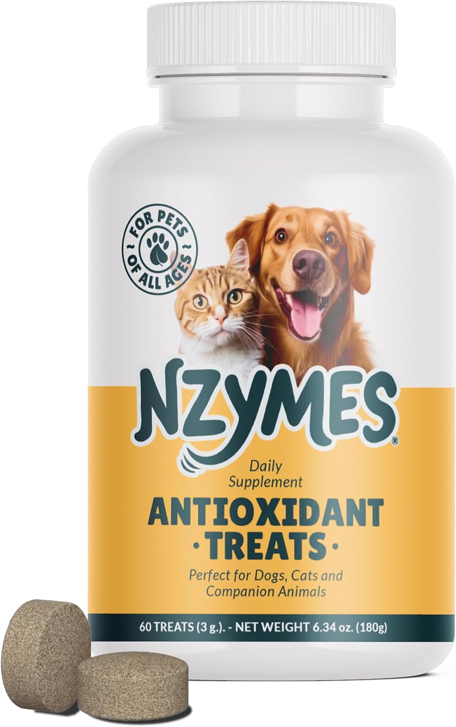 Nzymes Antioxidant Tiny Treats for Small Dogs, Hip & Joint Mobility