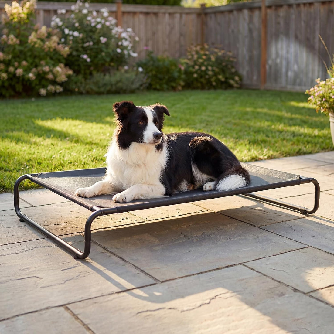 Veehoo Cooling Elevated Dog Bed, Outdoor Dog Bed for Large Dogs