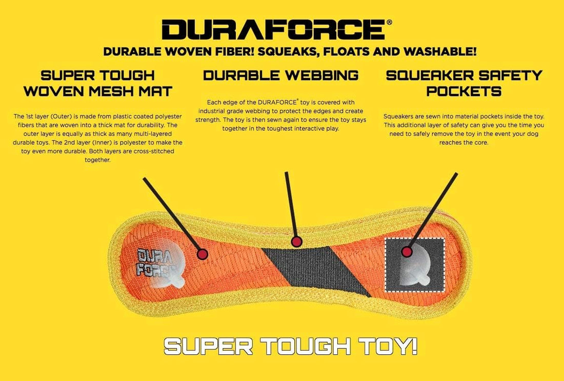 Tuffy® - DuraForce® Crab Ultra Durable Plush Dog Toy