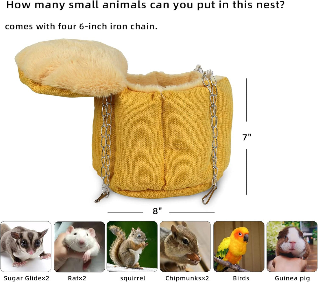 Sugar Glider Pouch, Rat Hanging Bed, Chipmunks Warm Bed