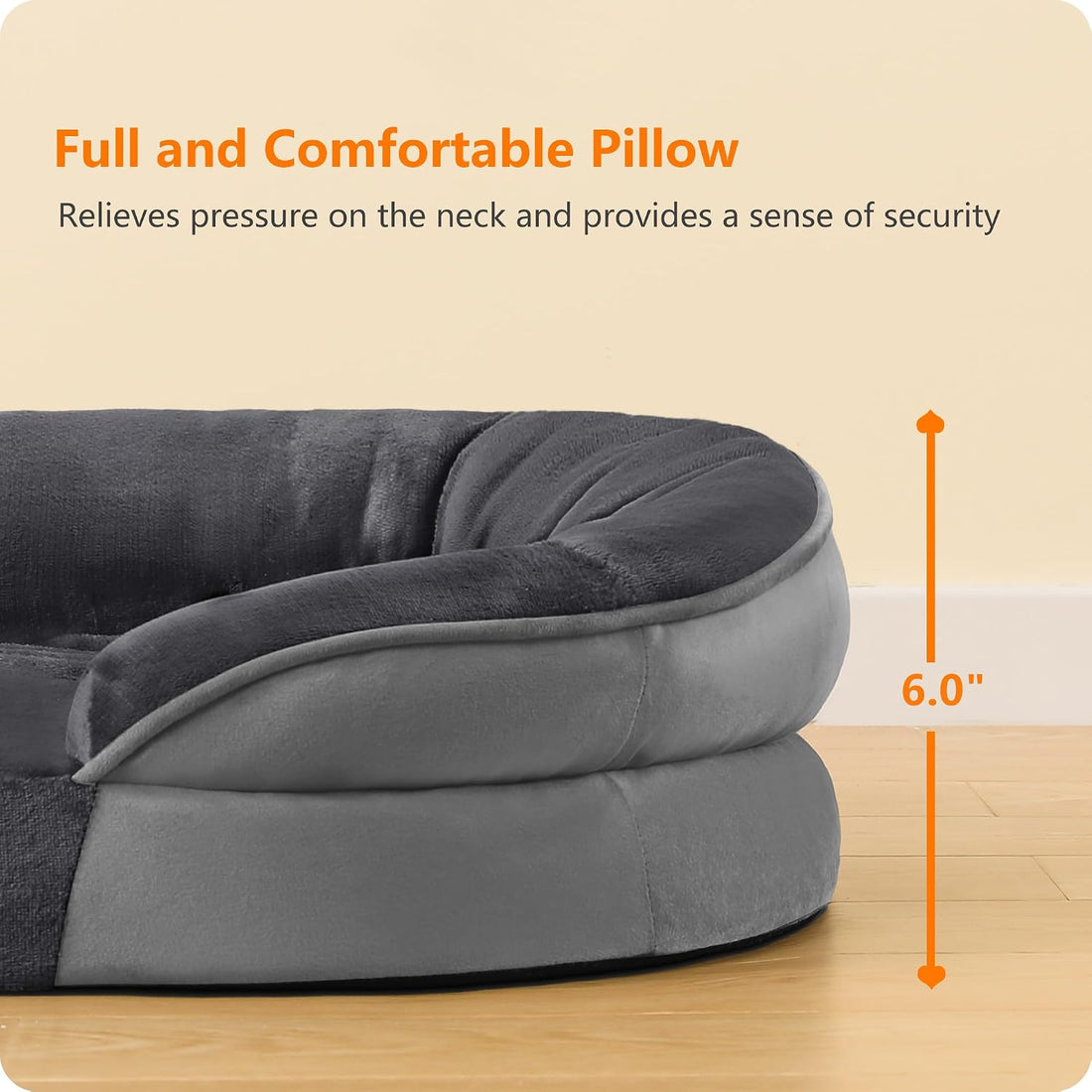 Dwanton Orthopedic Waterproof Medium Dog Bed Sofa, Gel Memory Foam