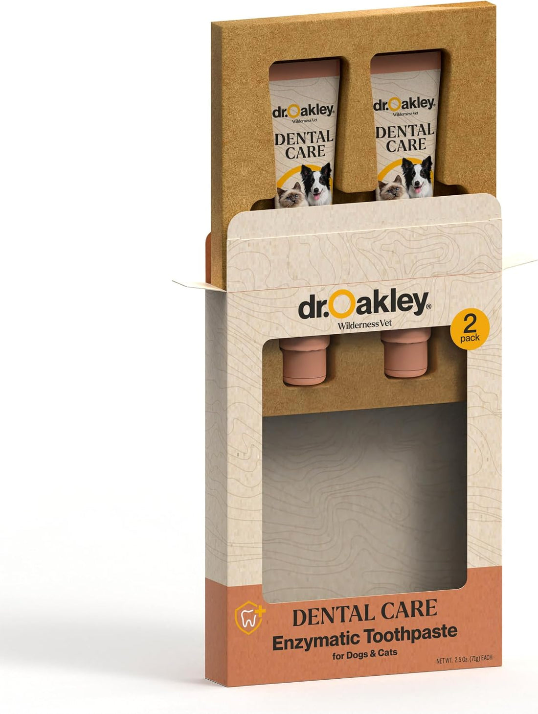 Dr. Oakley 2 Pack Cat or Dog Toothpaste Peanut Butter Flavor