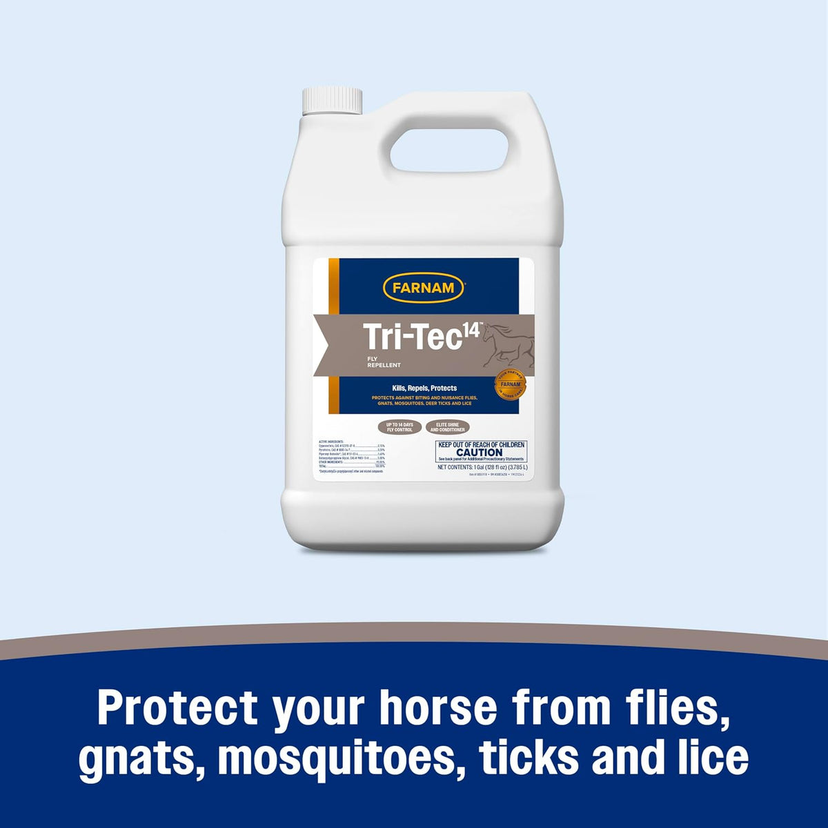 Farnam Tri-Tec 14 Fly Spray for Horses, Protects for Up to 14 Days