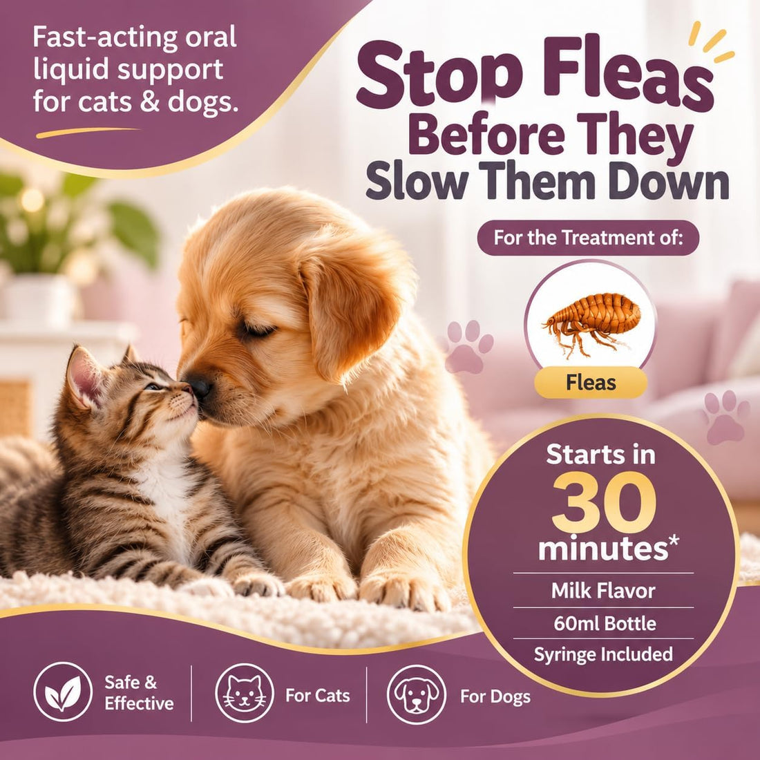 Giarcidia Flea & Tick Support for Cats & Dogs – Oral Suspension