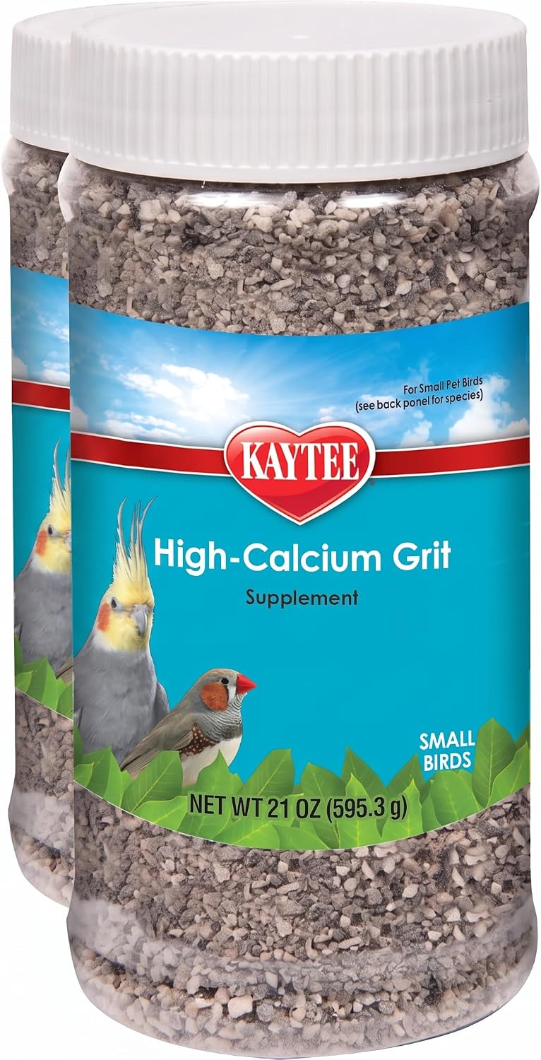 Kaytee Hi-Calcium Grit for Small Birds - Jar 21 oz