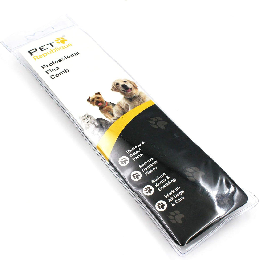 Pet Republique Grooming Tool - Fine-Toothed Comb for Removing Fleas