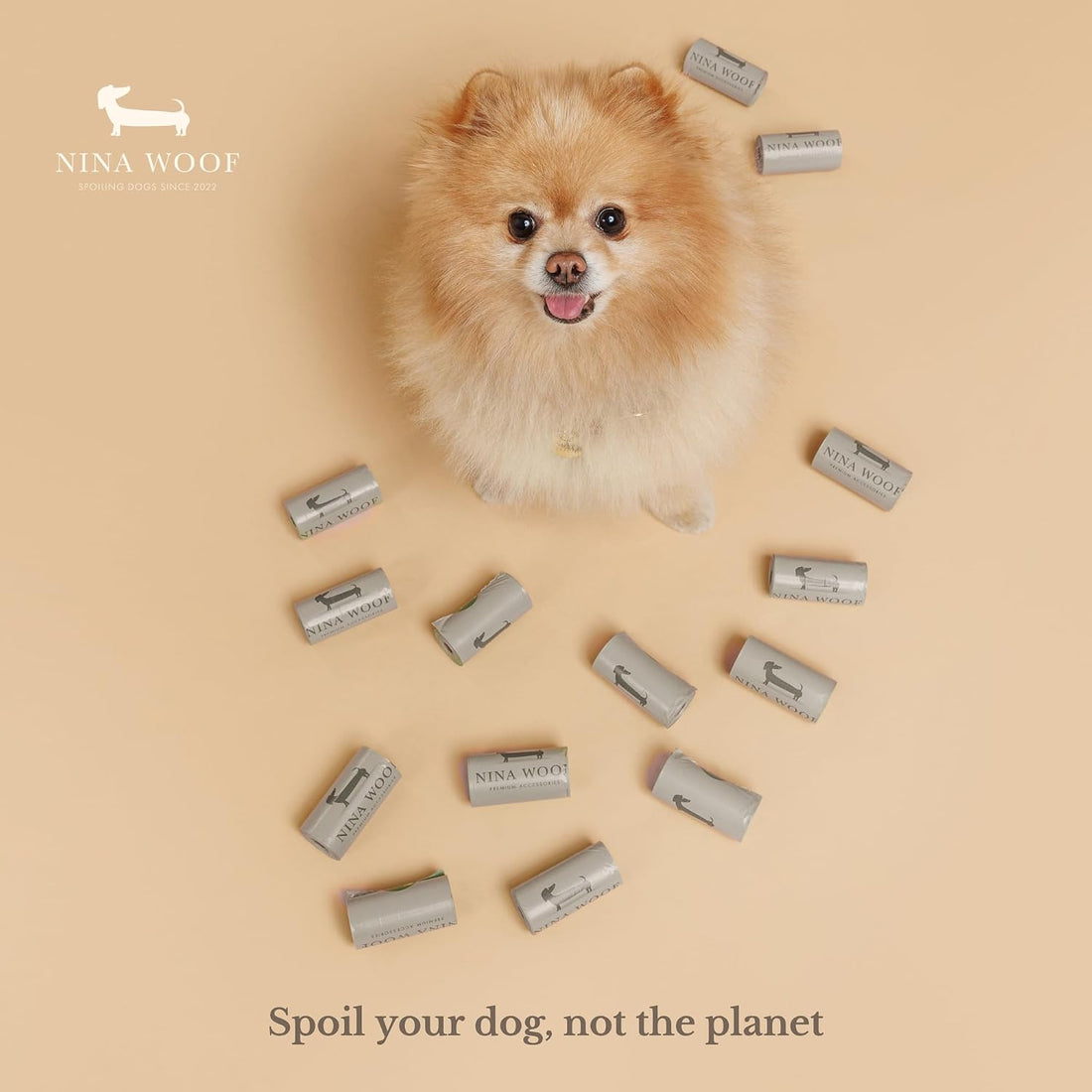 NINA WOOF Dog Poop Bags Rolls