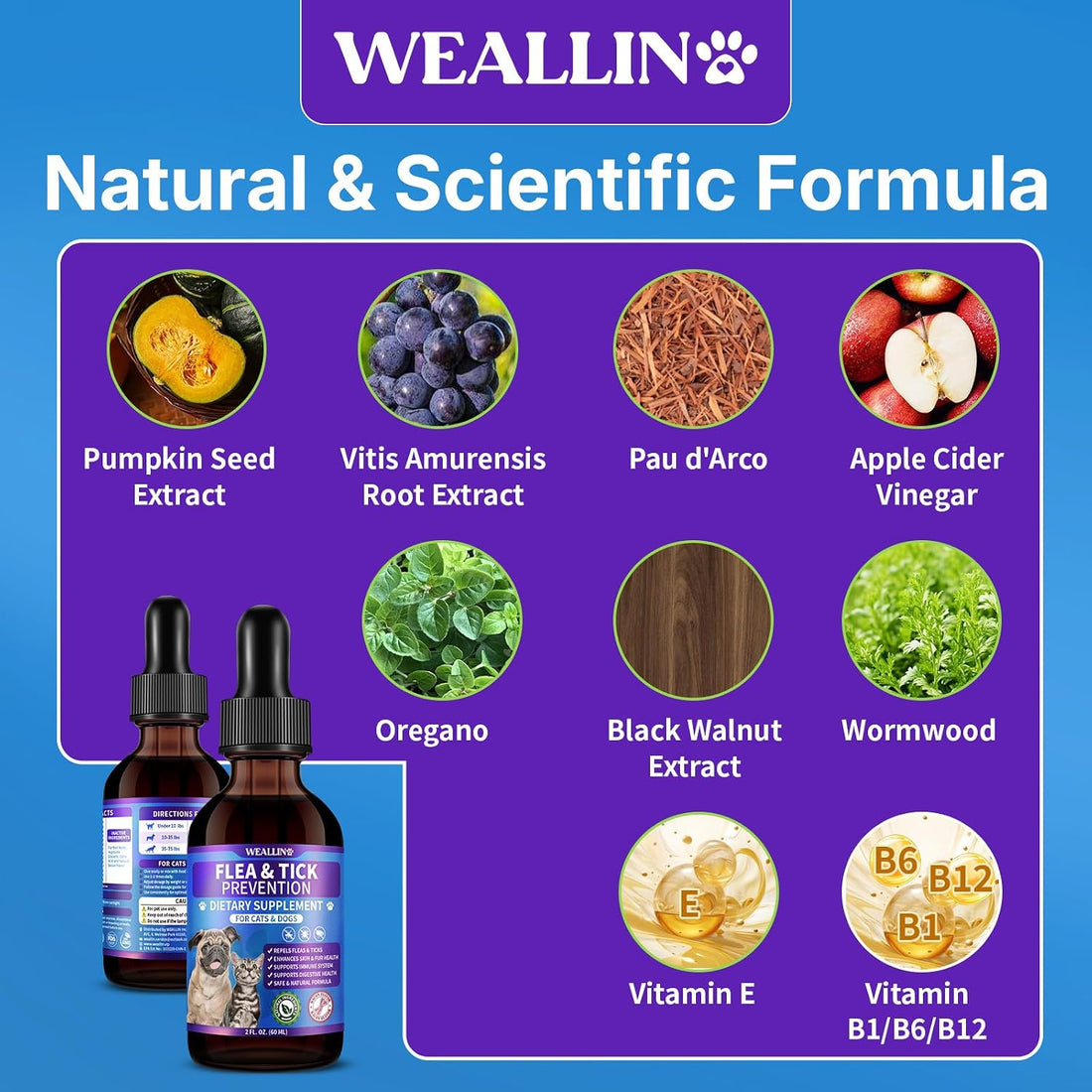 WEALLIN Flea & Tick Support Drops