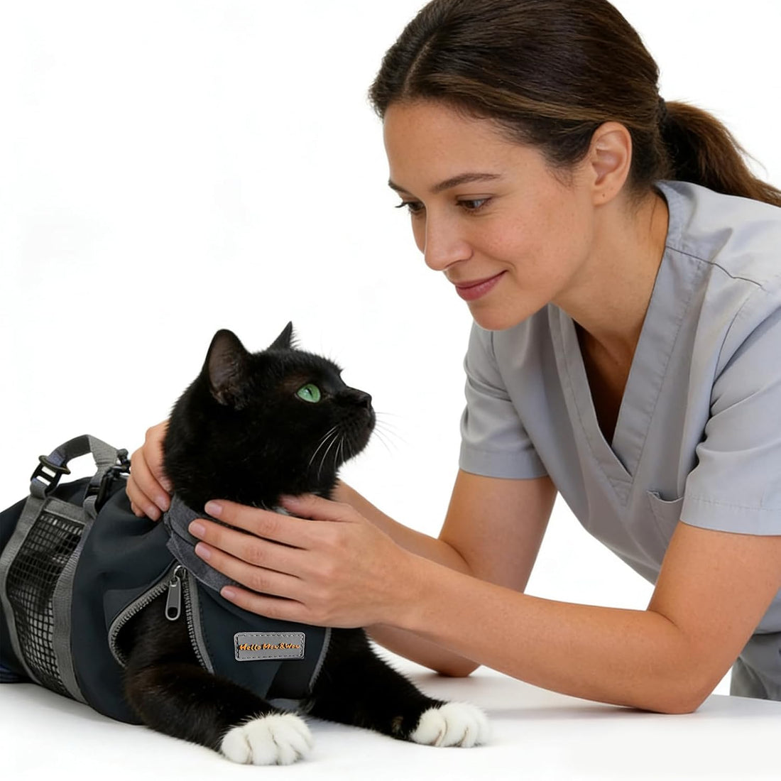 Cinf Cat Restraint Grooming Bag, Anti-Scratch Tool for Nail Trimming