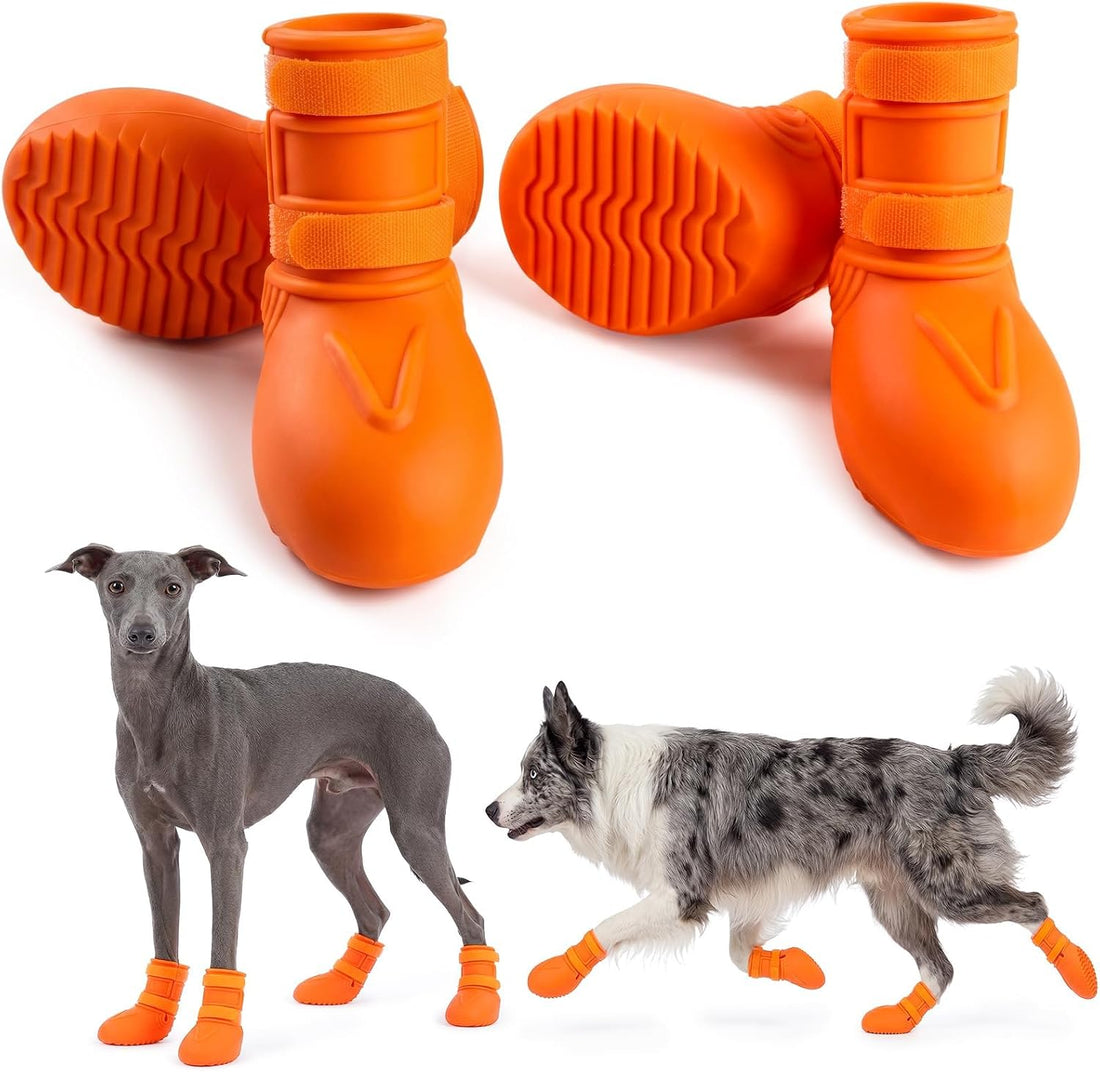 4Pcs Summer Dog Shoes for Hot Pavement