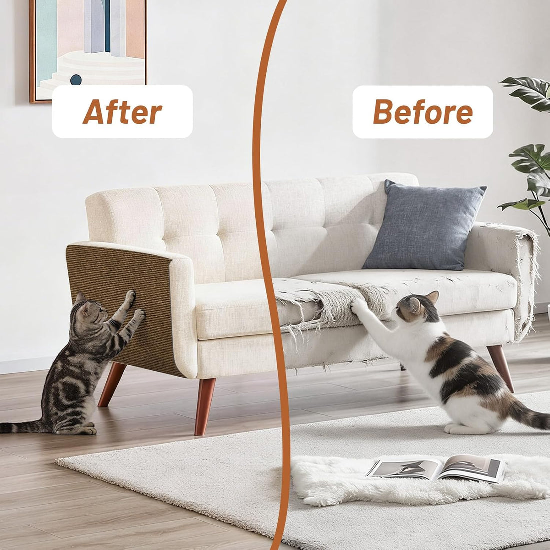 78.7" x 15.8" Cat Scratch Furniture Protector