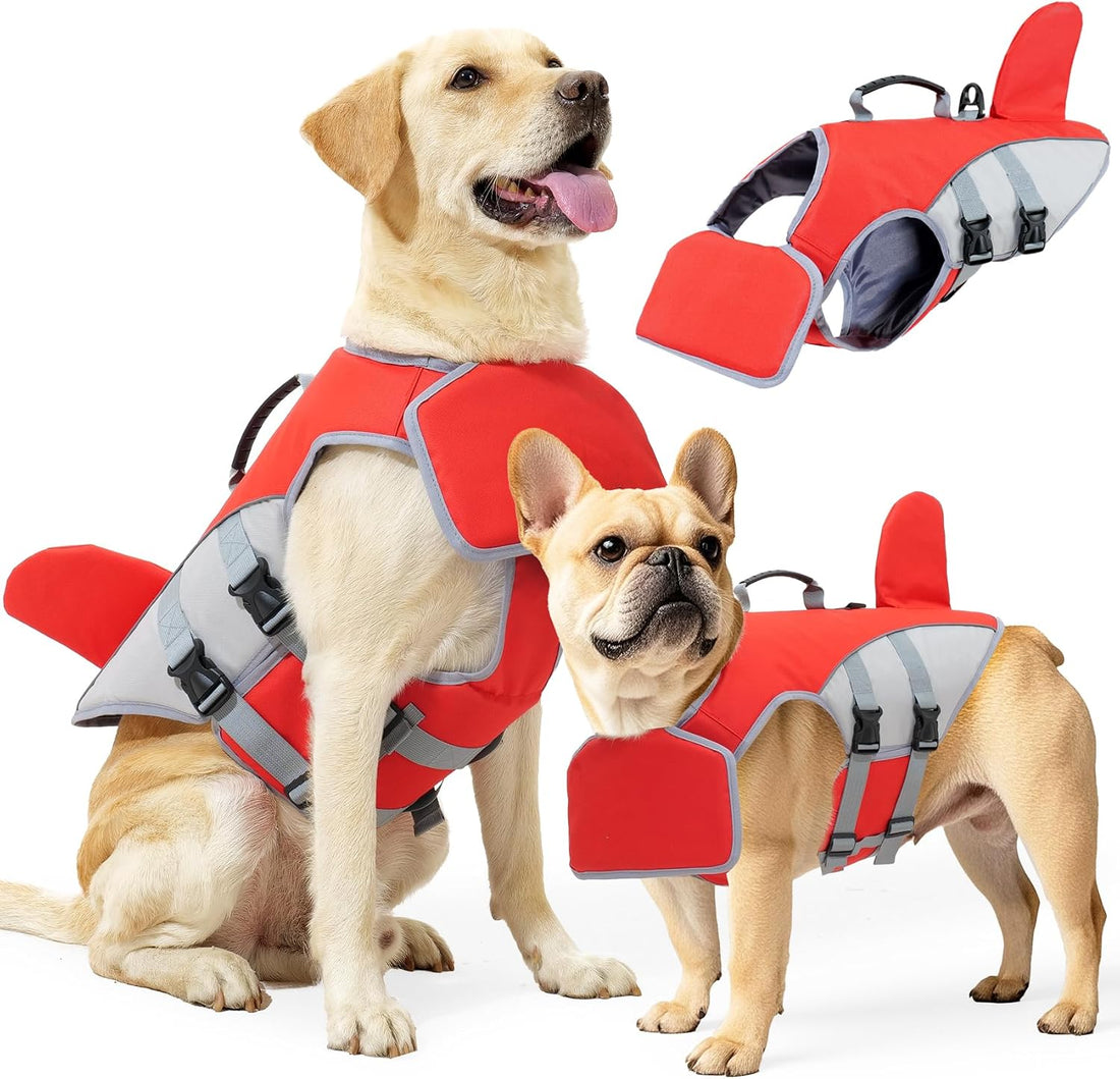 Dog Life Vest with Chin Float, High Buoyancy Dog Swim Jacket
