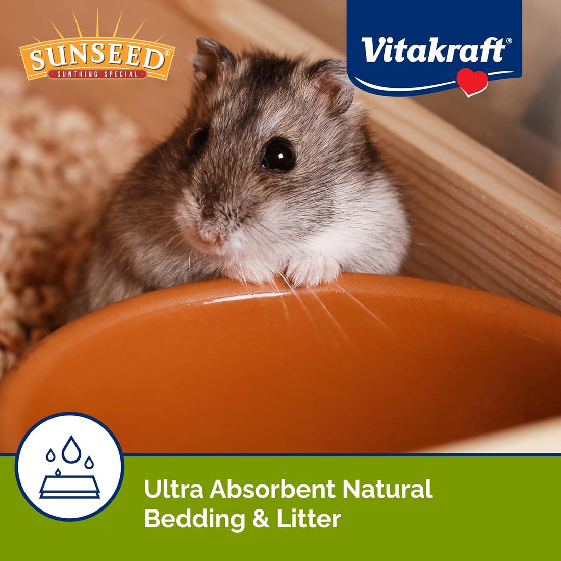 VitaKraft Sunseed Natural Corn Cob Bedding and Litter for Bird 350 cu