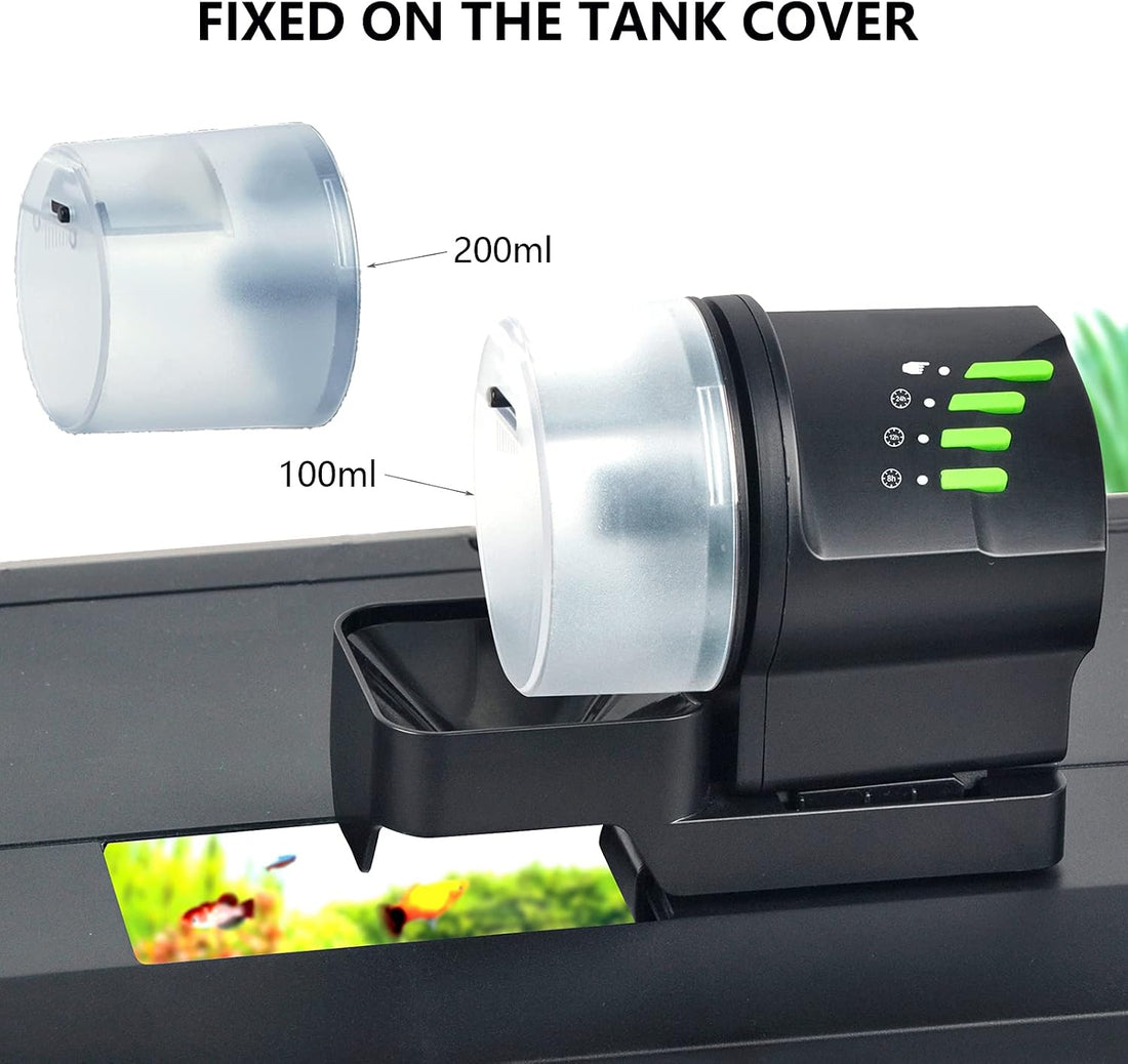 DXOPHIEX Automatic Fish Feeder Food Dispenser Vacation Fish Feeder