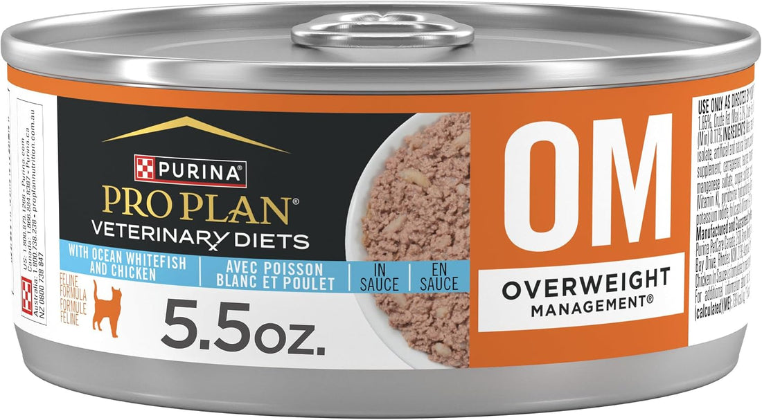 Purina Pro Plan Veterinary Diets OM Wet Cat Food, Case of 24 Cans
