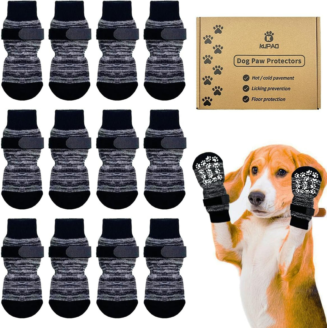 Dog Socks 12 Pack to Prevent Licking Paws