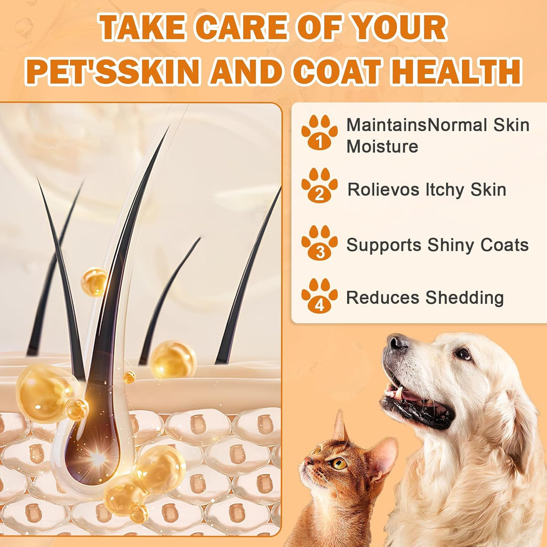 Wild Alaskan Salmon Oil for Dogs & Cats