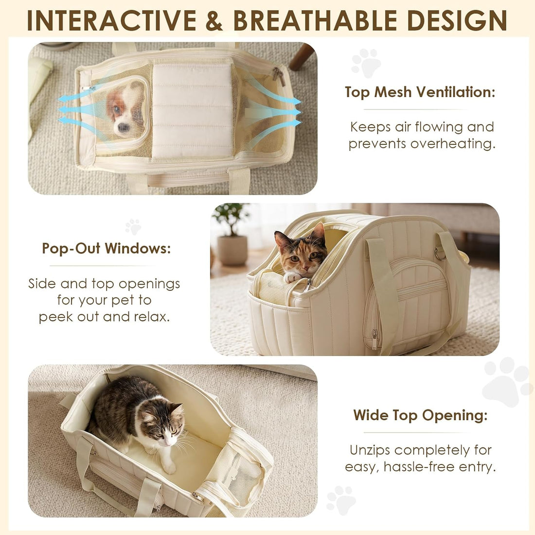 XIAPIA Dog Purse Carrier for Small Dog