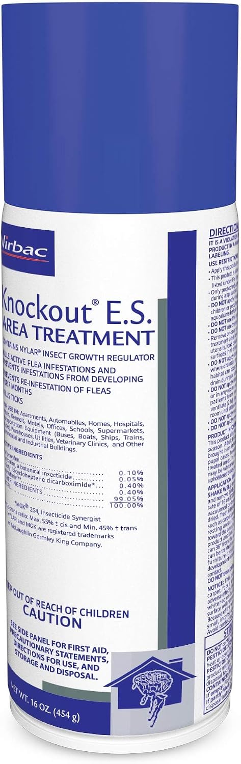 Virbac KNOCKOUT® E.S. Area Treatment Carpet Spray, Kills Fleas