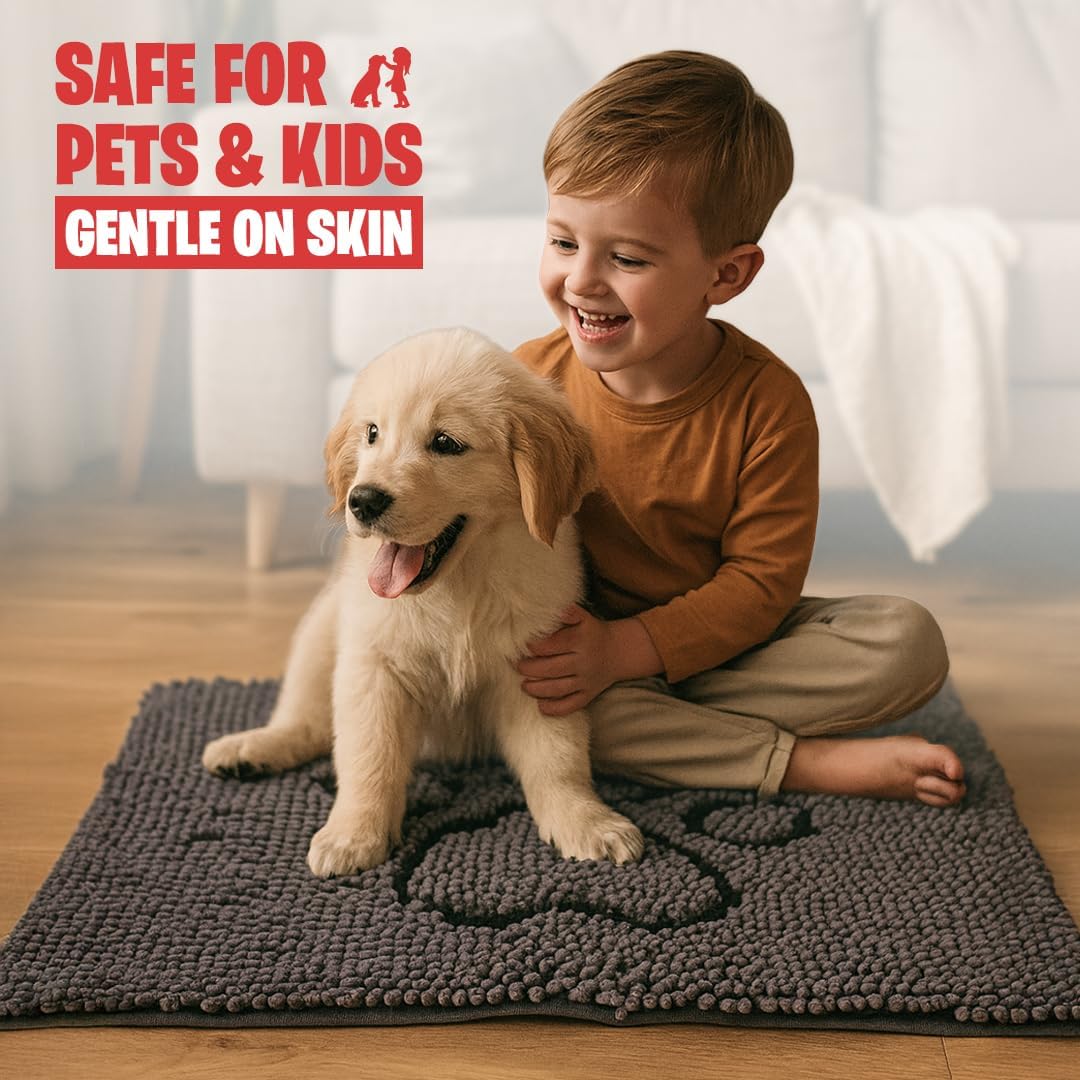 MUDGUARD MAT® Dog Door Mat with Paw Design for Muddy Paws