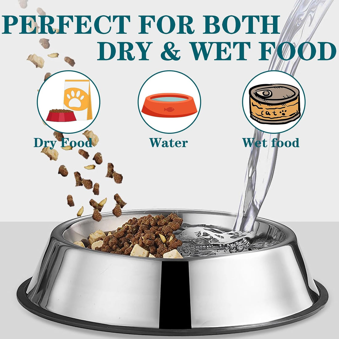 3Packs Cat-Bowls Cat Food Bowl