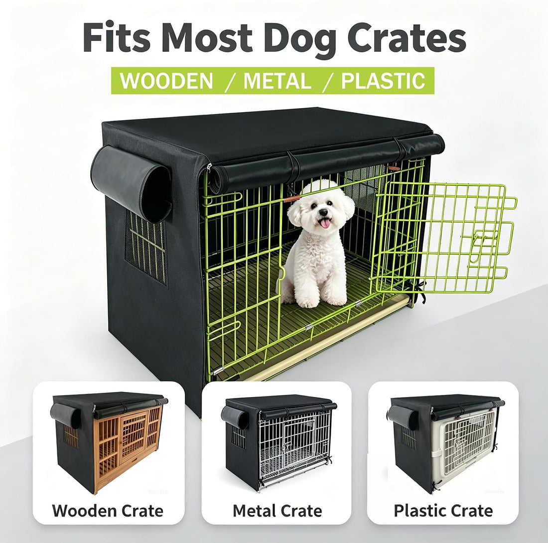Dog Crate Cover Thickened Waterproof Breathable for 24 Inch Cage