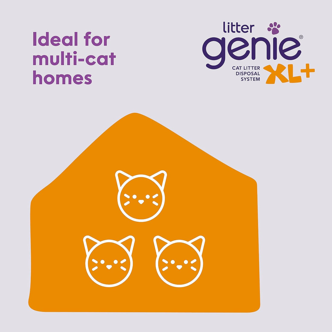 Litter Genie XL+ Pail with 24 ft Jumbo Refill