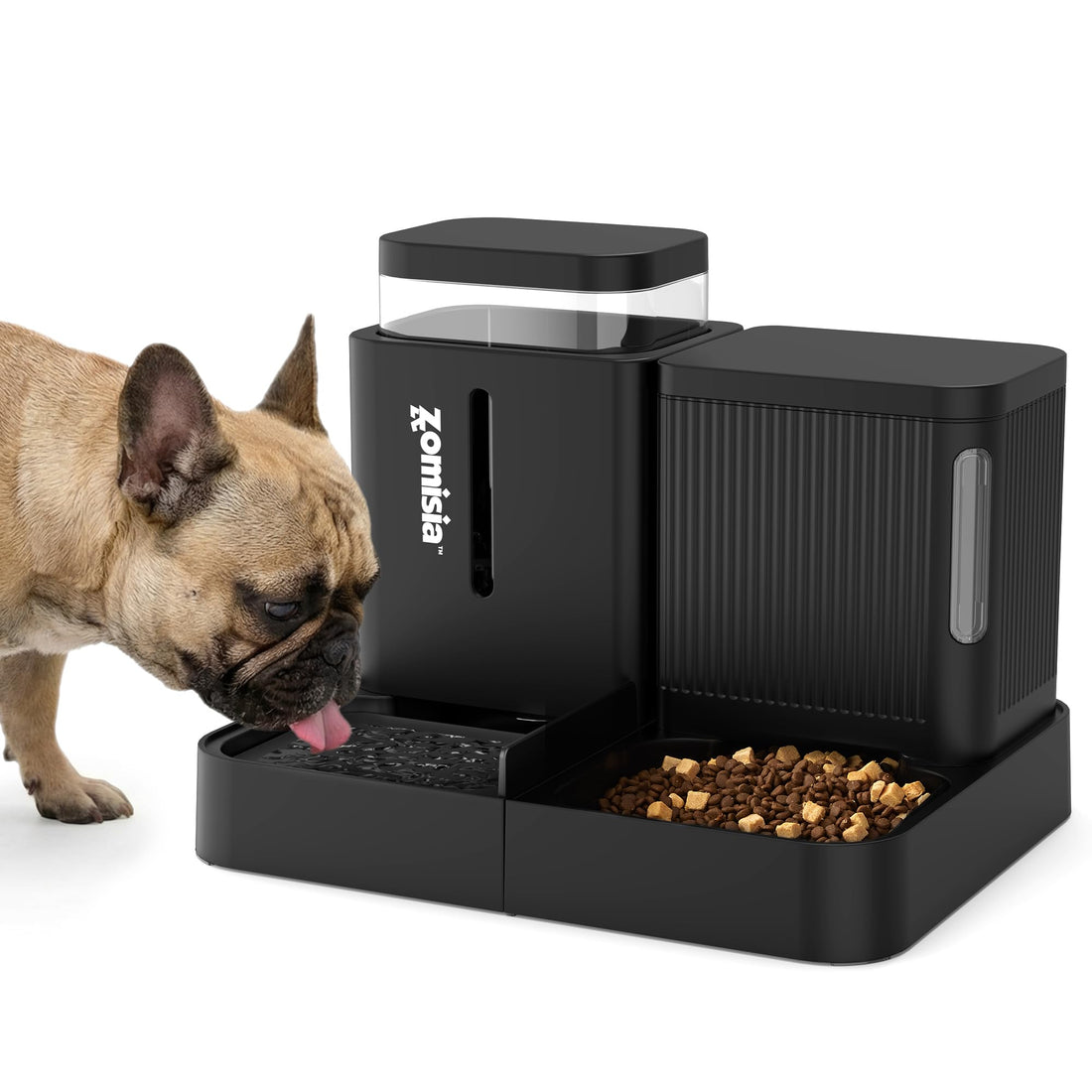 ZOMISIA Gravity Dog Food and Water Dispenser