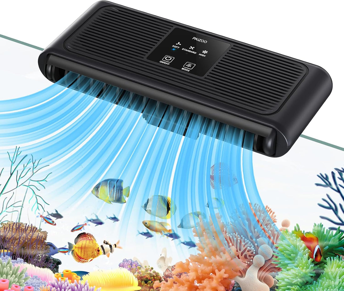 PAIZOO Aquarium Chiller Fan, Ultra-Quiet Fish Tank Cooler with 3