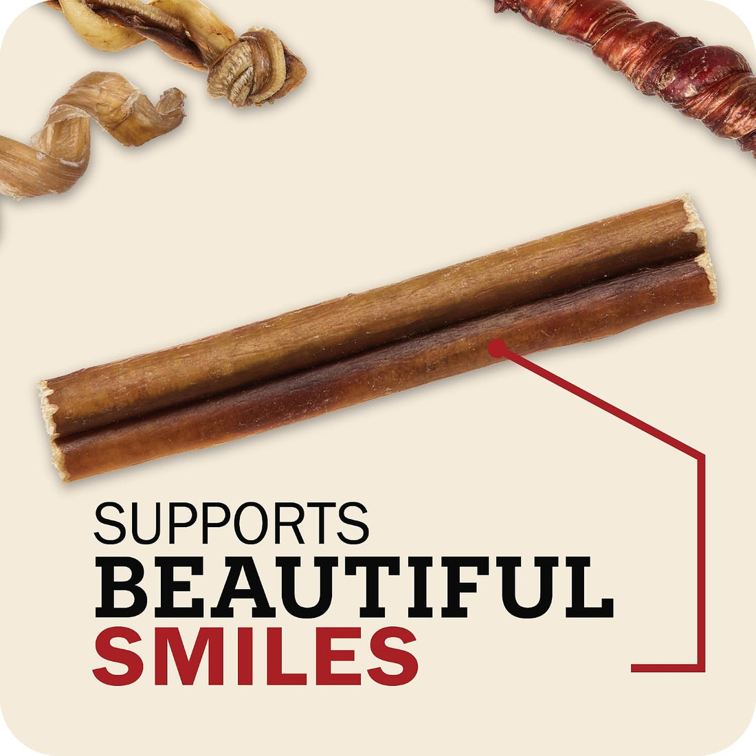 Redbarn Premium Bully Sticks for Dogs - 7 Inch, 6 Count - Long Lasting