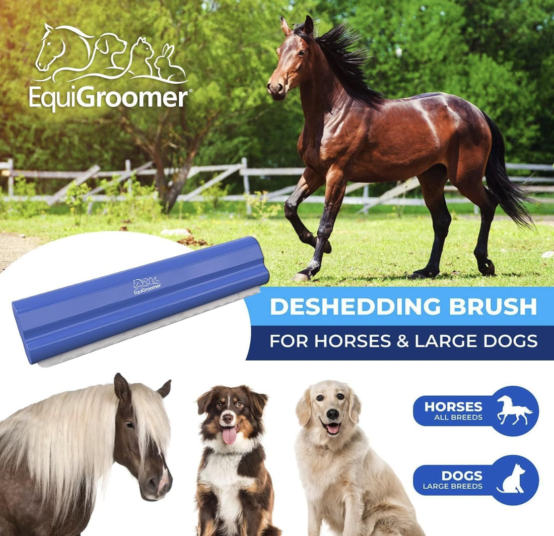 EquiGroomer 8-Inch Deshedding Brush for Dogs & Horses