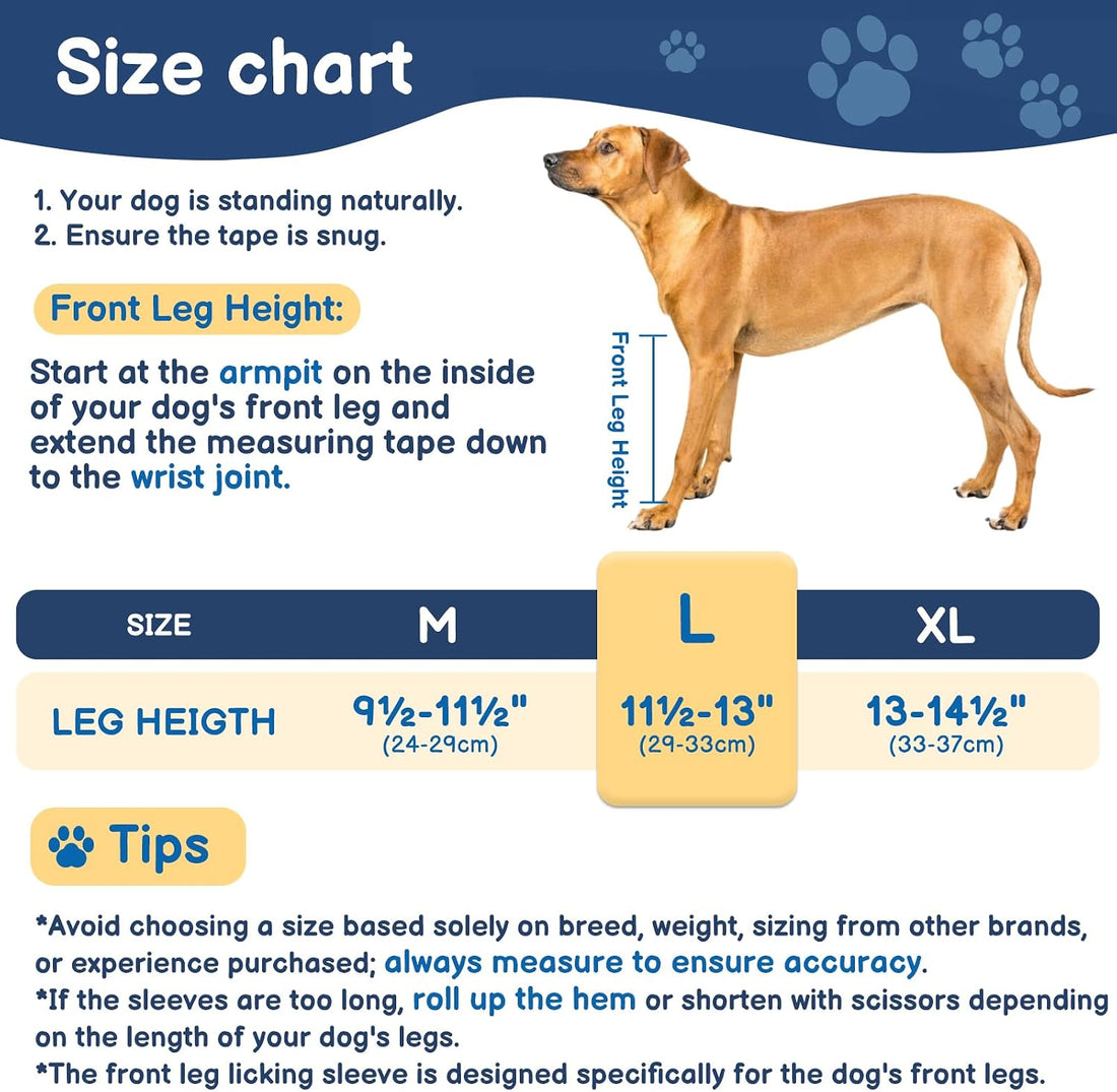 BARKLESS Dog Leg Sleeve for Front Single Leg After Surgery to Stop