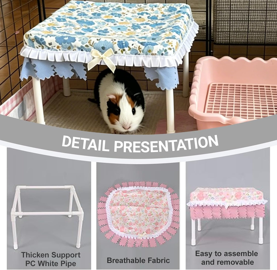 Guinea Pig Hideout Square Bottomless Guinea Pig Hide