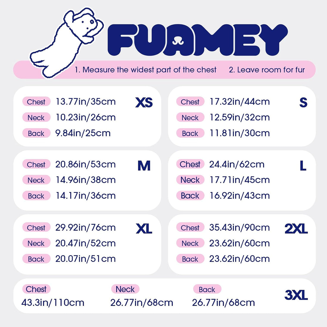 FUAMEY Dog Cold Weather Coats Reflective Dog Warm Jacket with Harness