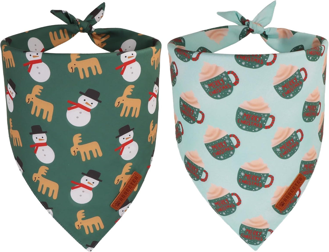 ADOGGYGO Halloween Dog Bandanas Girl, Pink Pumpkin Ghost Dog Scarf
