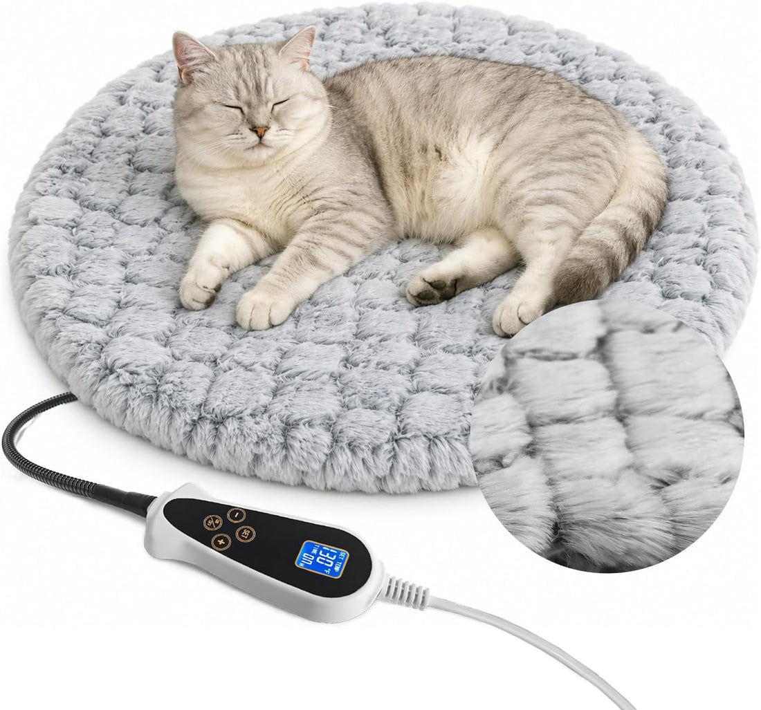 Heated Bed for Small Animals Pet Heating Pad with Intelligent