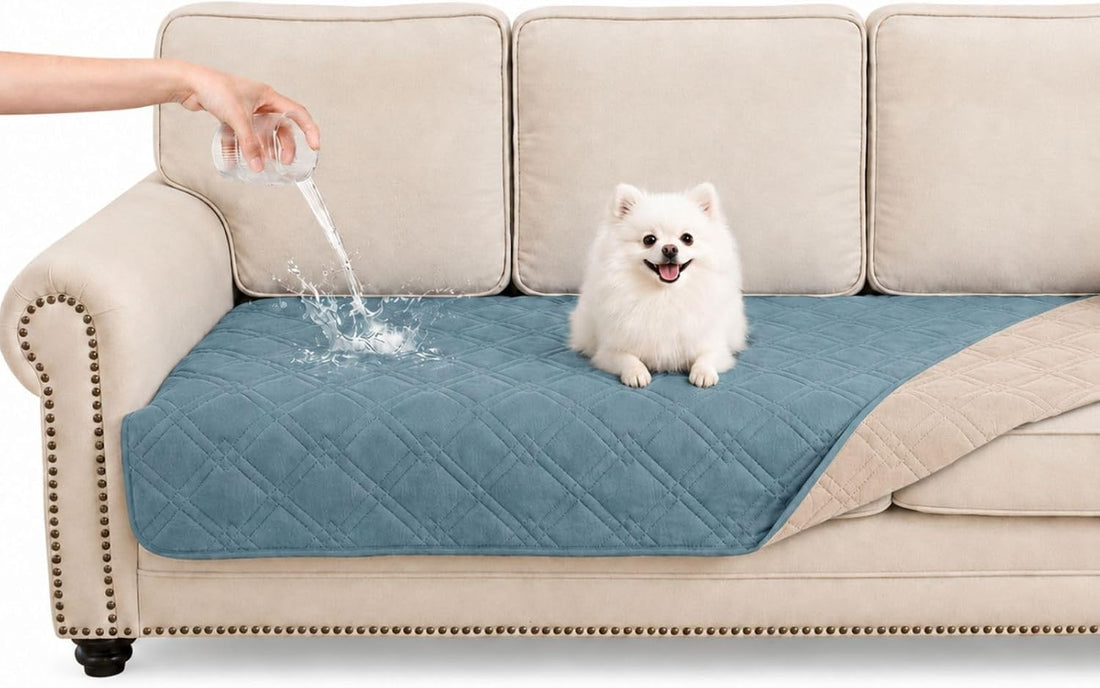 Waterproof 7 Layer Reversible Couch Covers for Dogs Bed Blanket