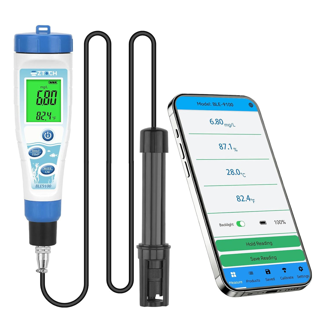 Dissolved Oxygen Meter Pond Oxygen Meter Water, Aquarium Do Meter