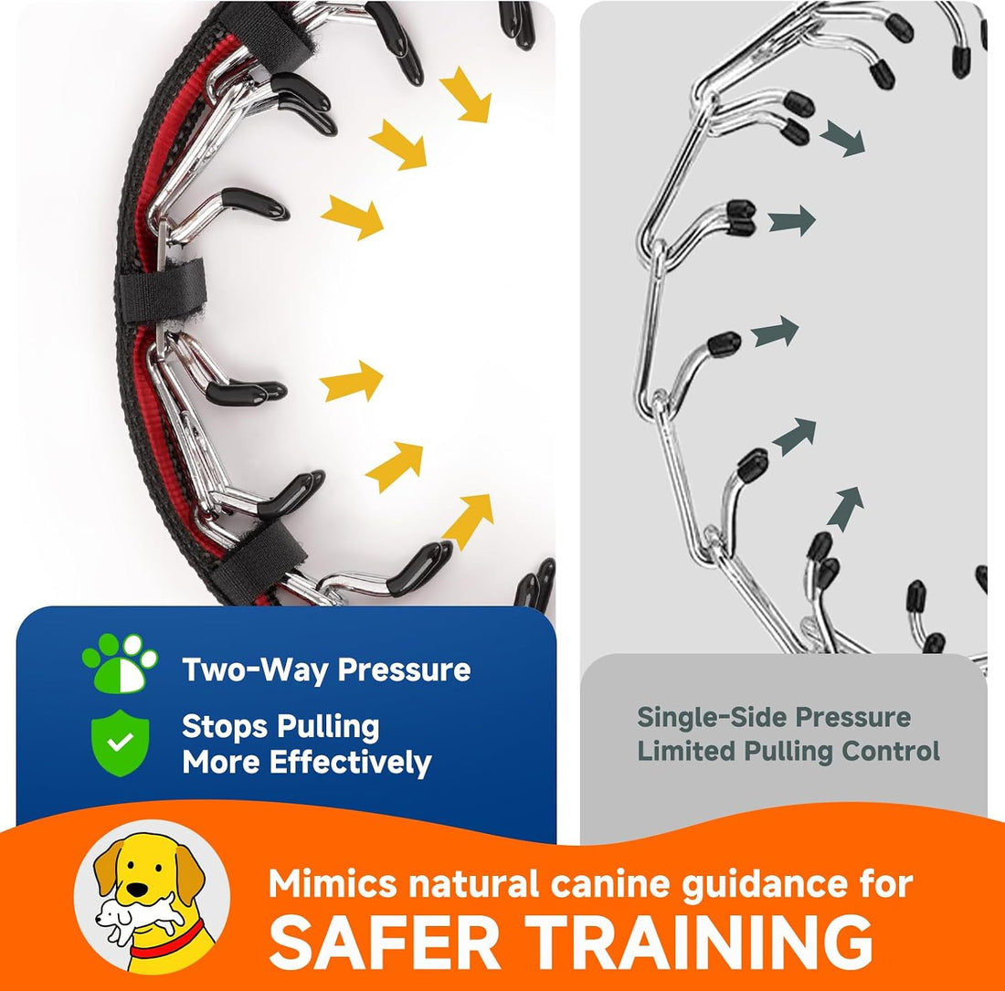 Mayerzon Hidden No Pull Dog Collar for Large Medium Small Dogs