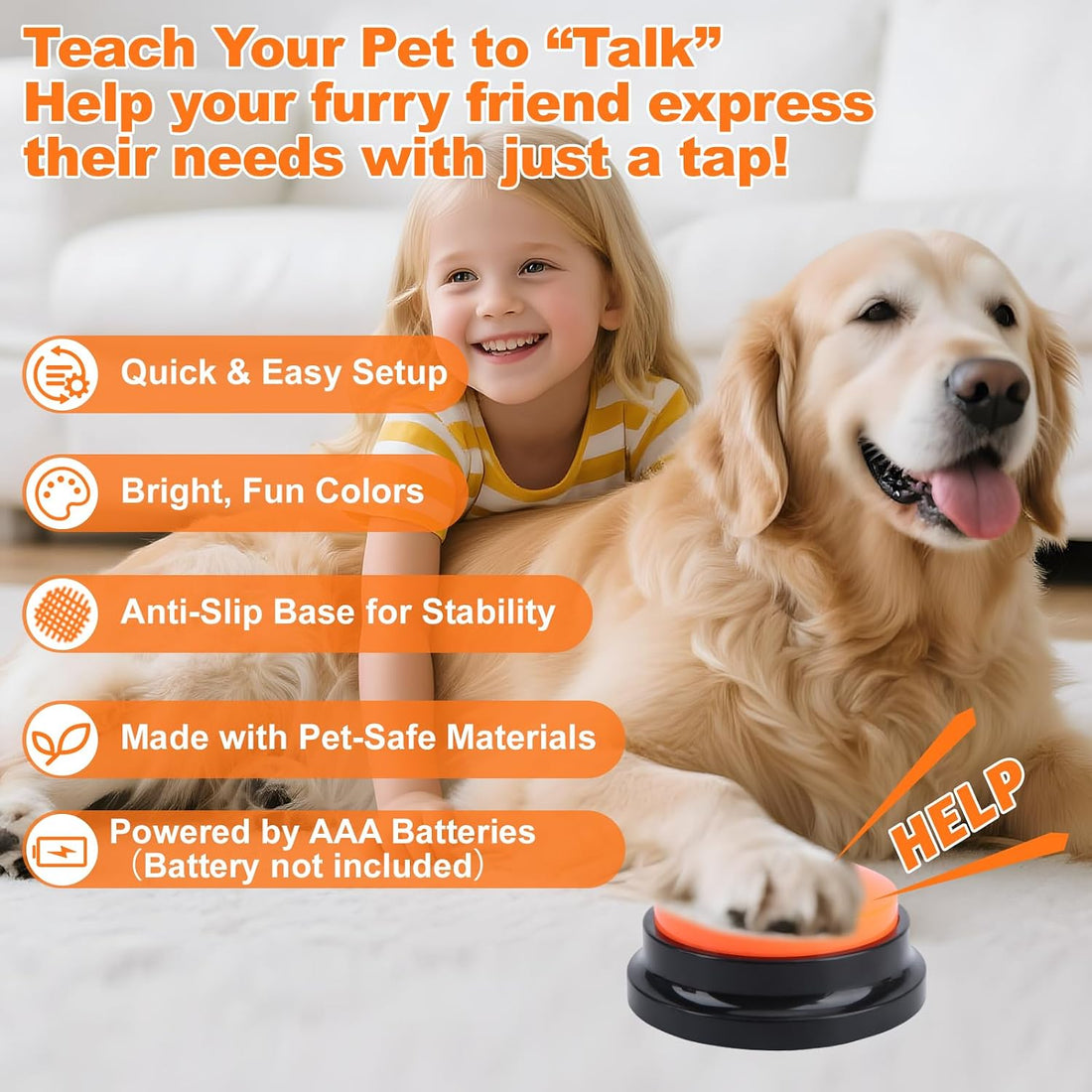 Dog Talking Buttons for Communication, 12 Pack